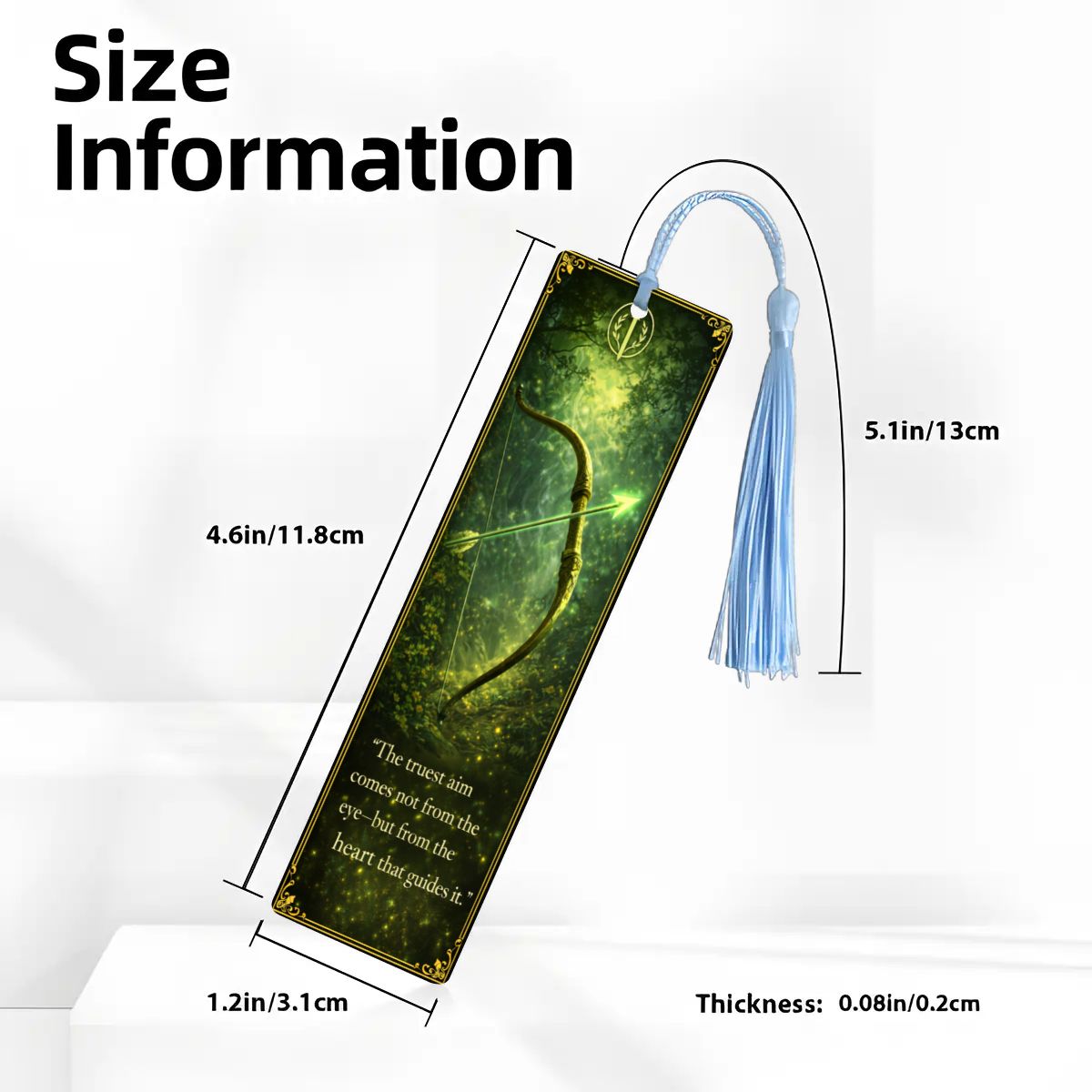 Wooden Bookmark Green