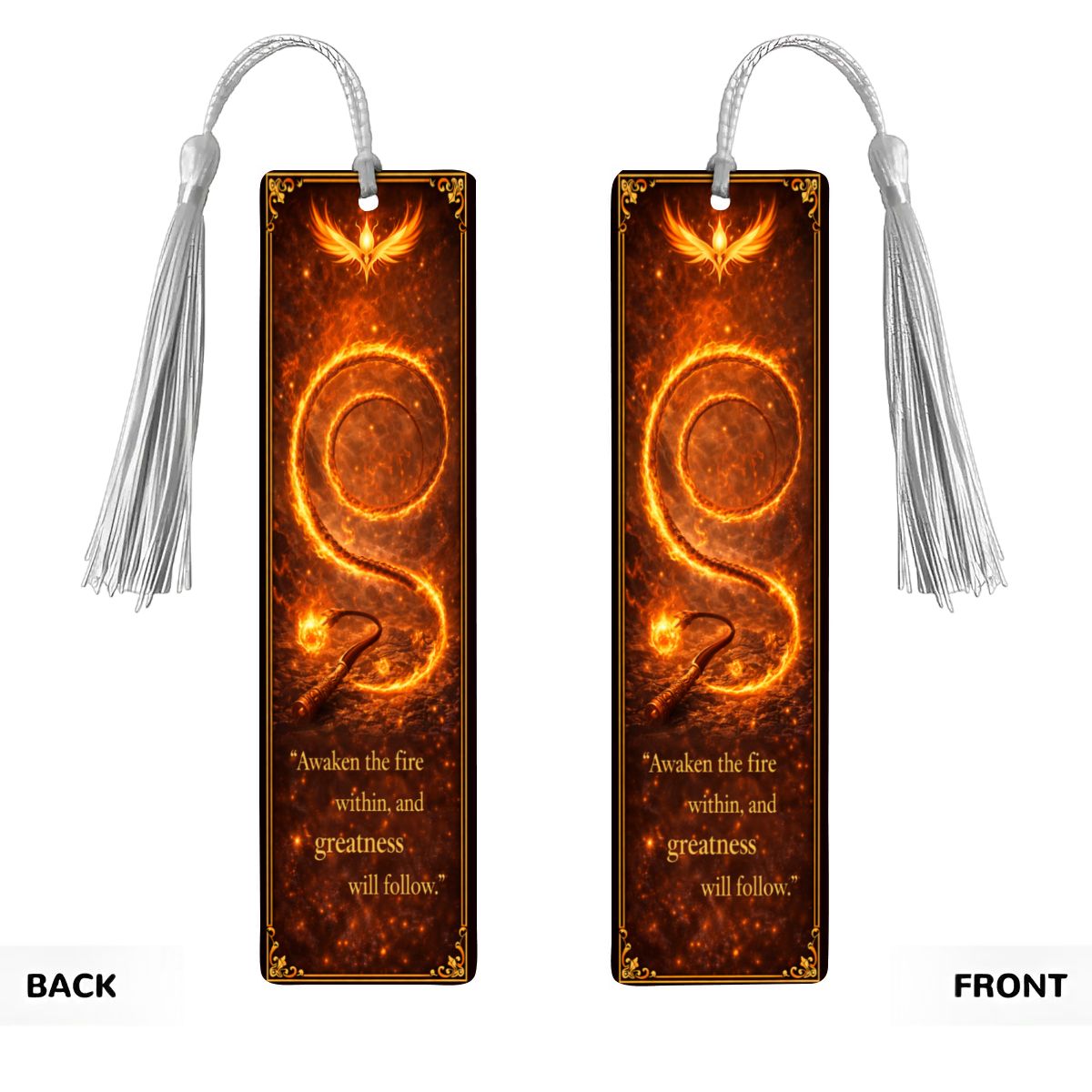 Wooden Bookmark Orange