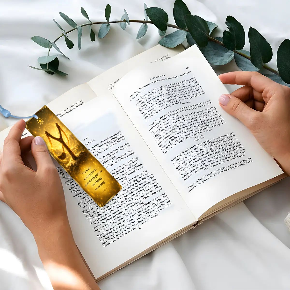 Wooden Bookmark Yellow