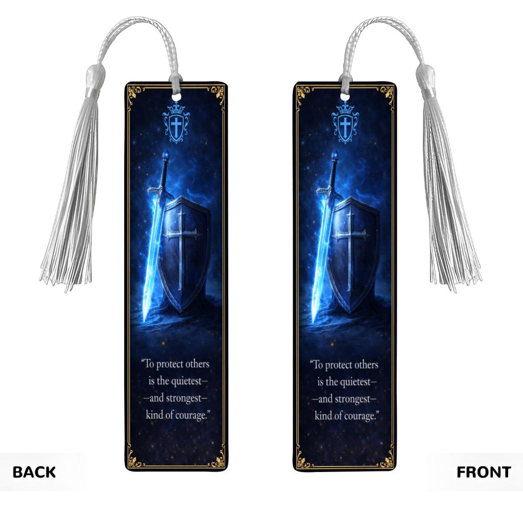 Wooden Bookmark Blue
