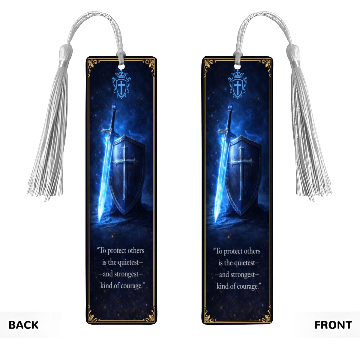 Wooden Bookmark Blue