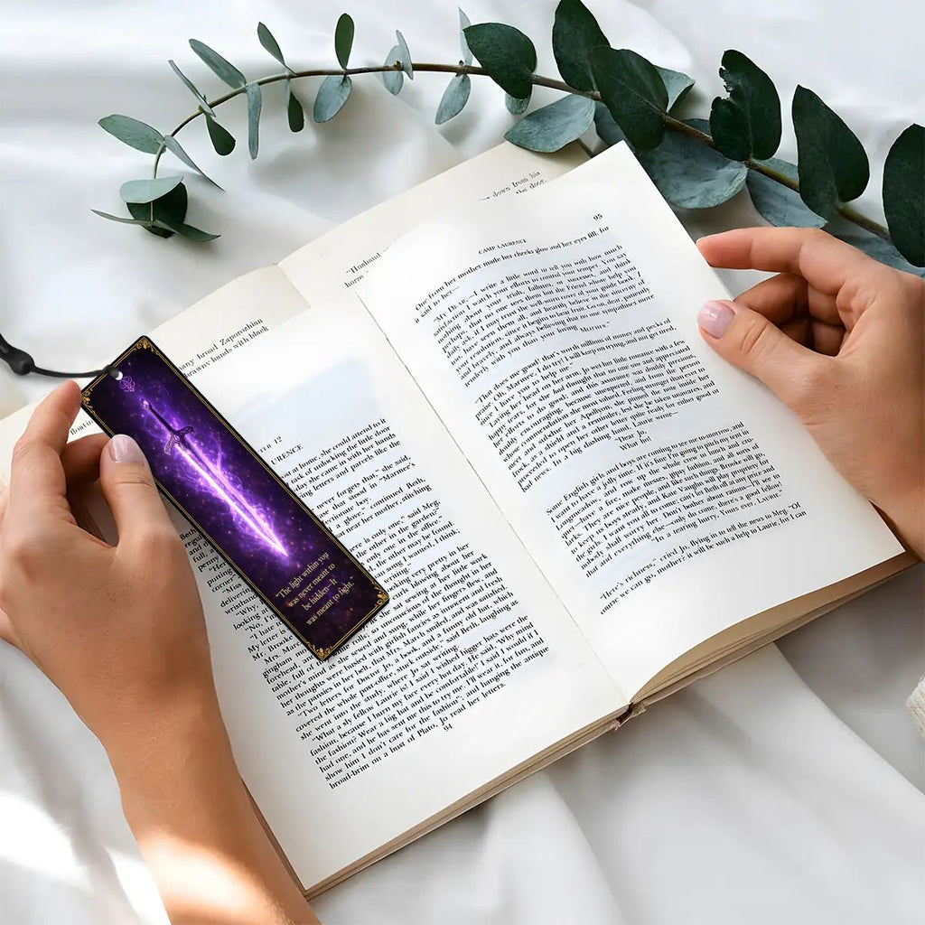 Wooden Bookmark Purple