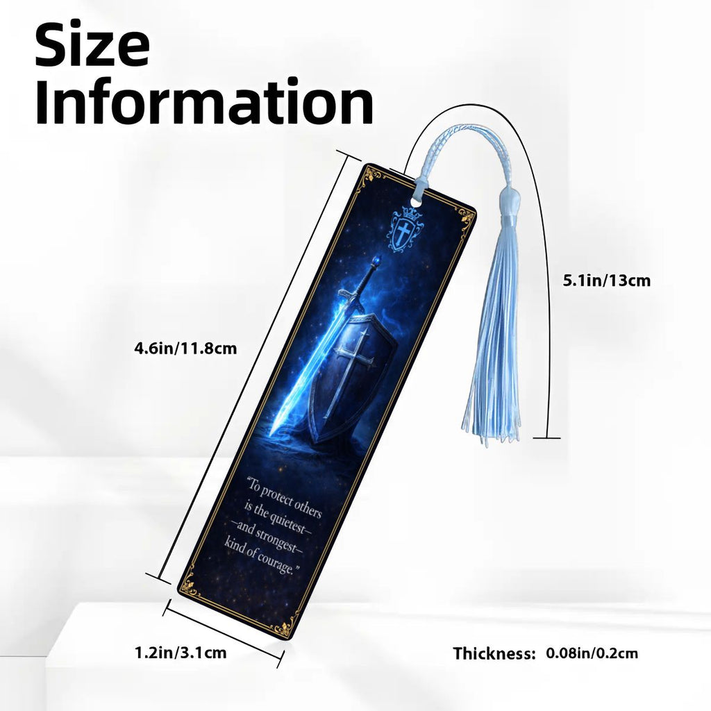 Wooden Bookmark Blue