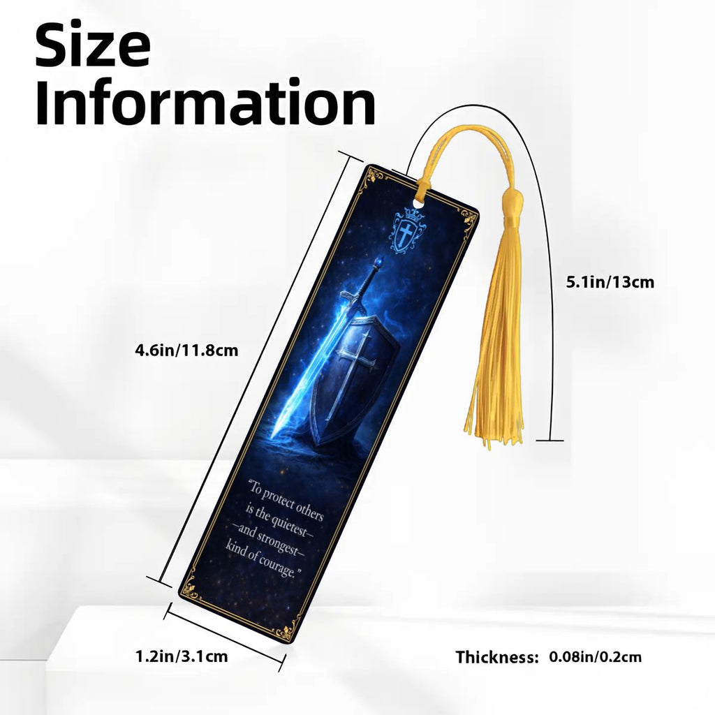 Wooden Bookmark Blue