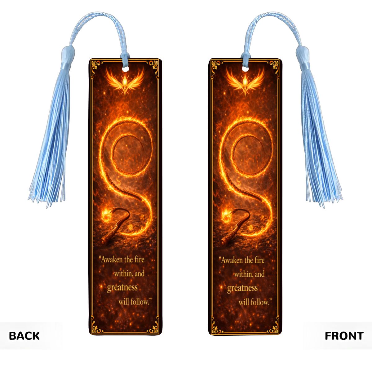Wooden Bookmark Orange