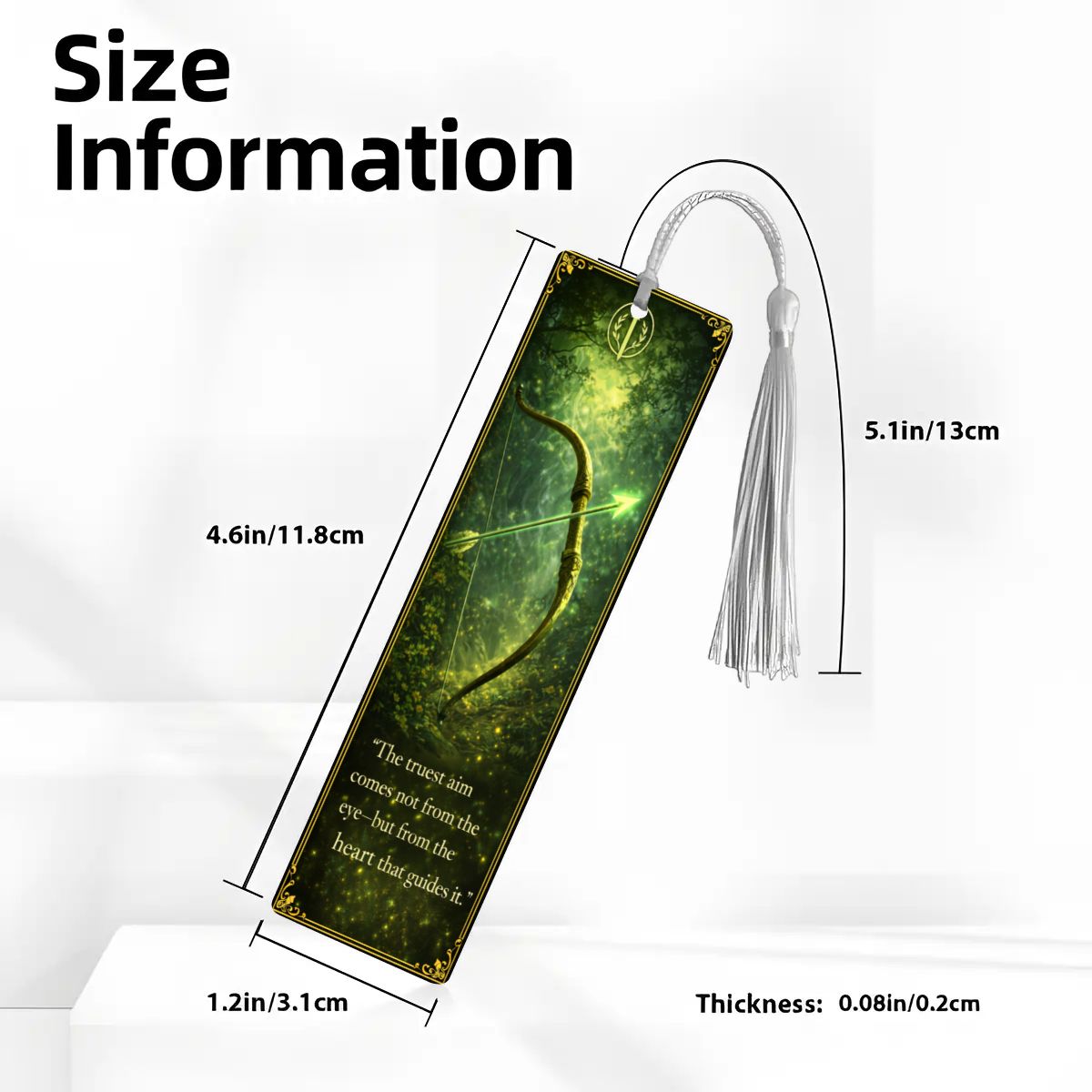 Wooden Bookmark Green