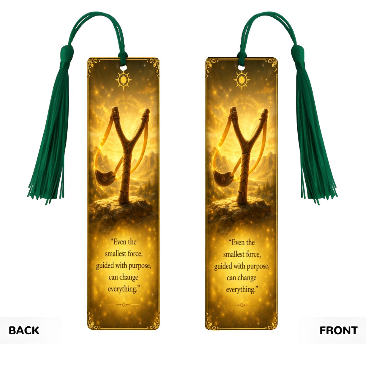 Wooden Bookmark Yellow