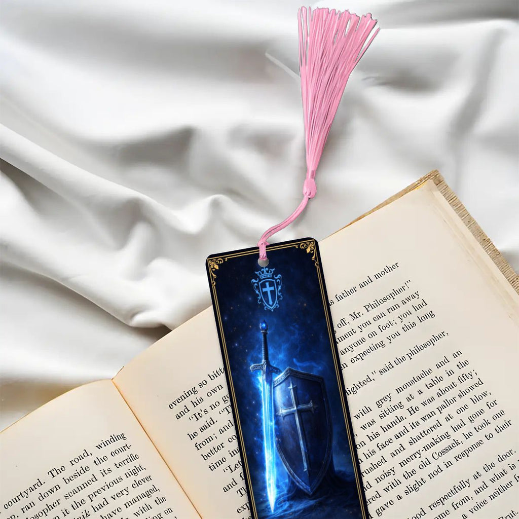 Wooden Bookmark Blue