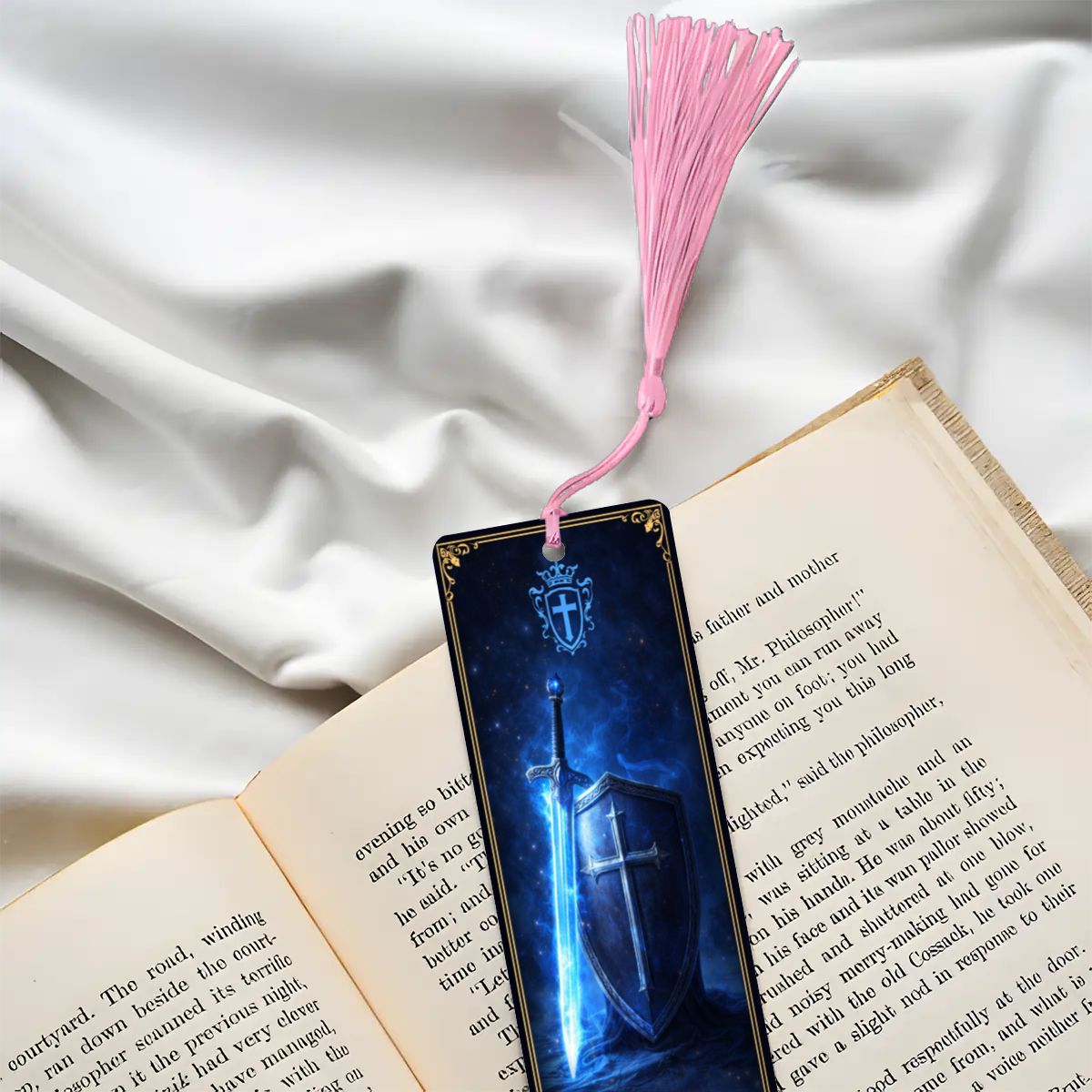 Wooden Bookmark Blue