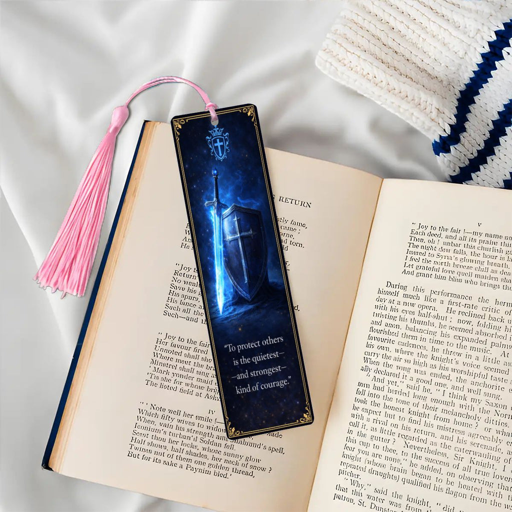 Wooden Bookmark Blue