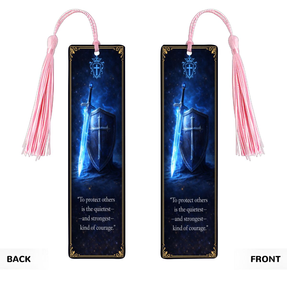 Wooden Bookmark Blue