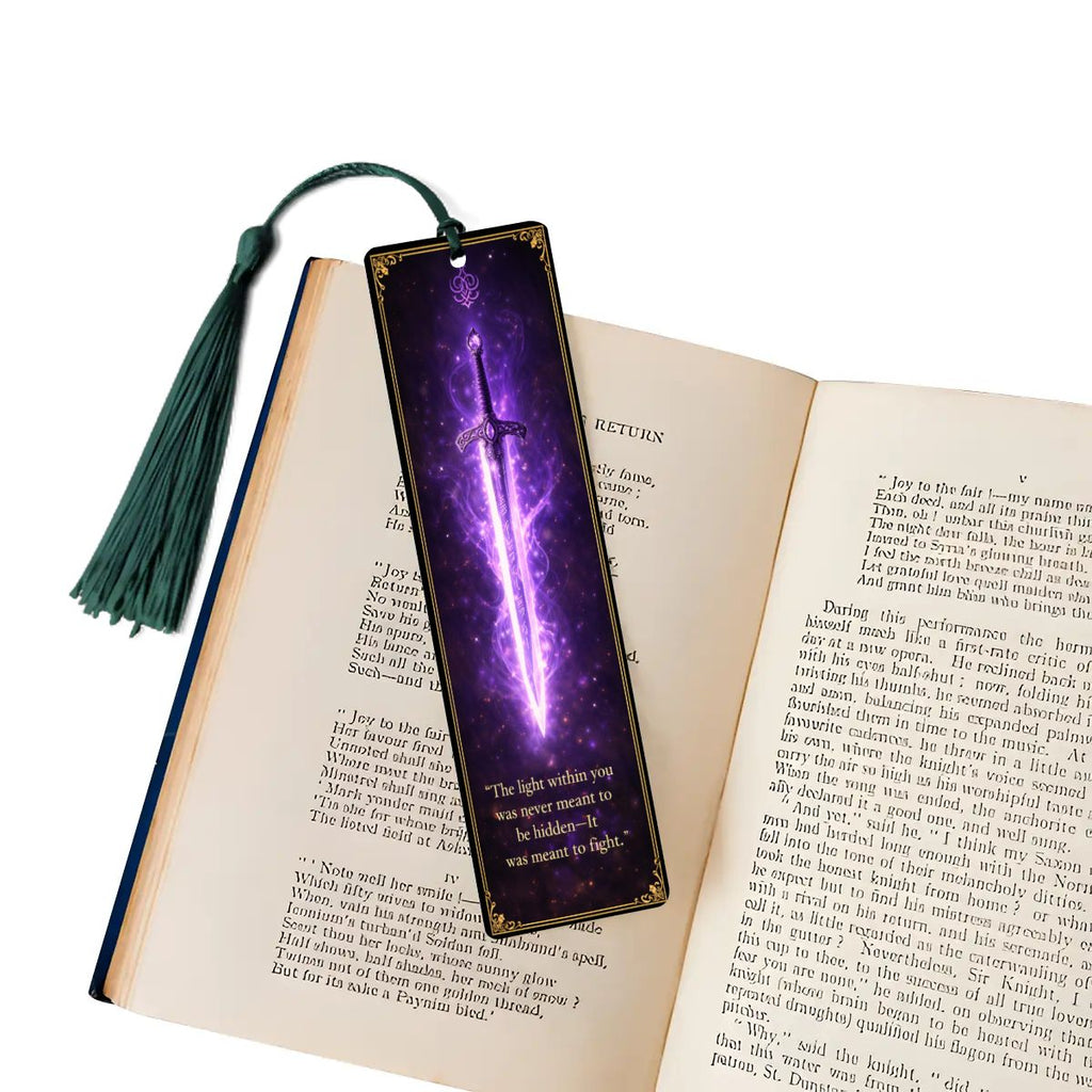 Wooden Bookmark Purple