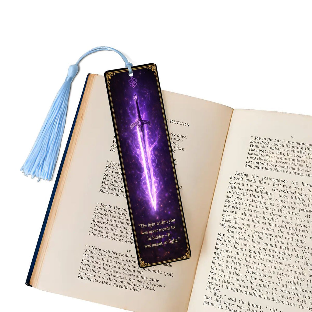 Wooden Bookmark Purple