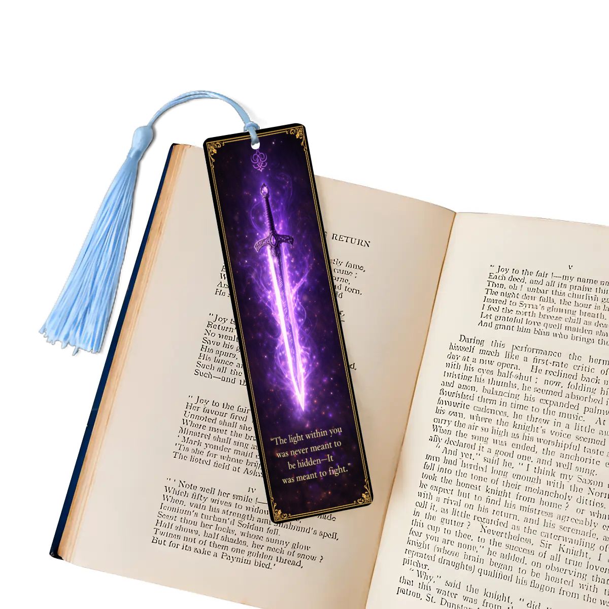 Wooden Bookmark Purple