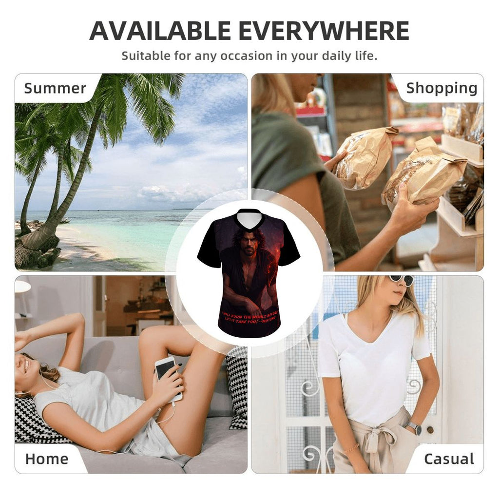 Women's V-Neck Short-Sleeve T-Shirt