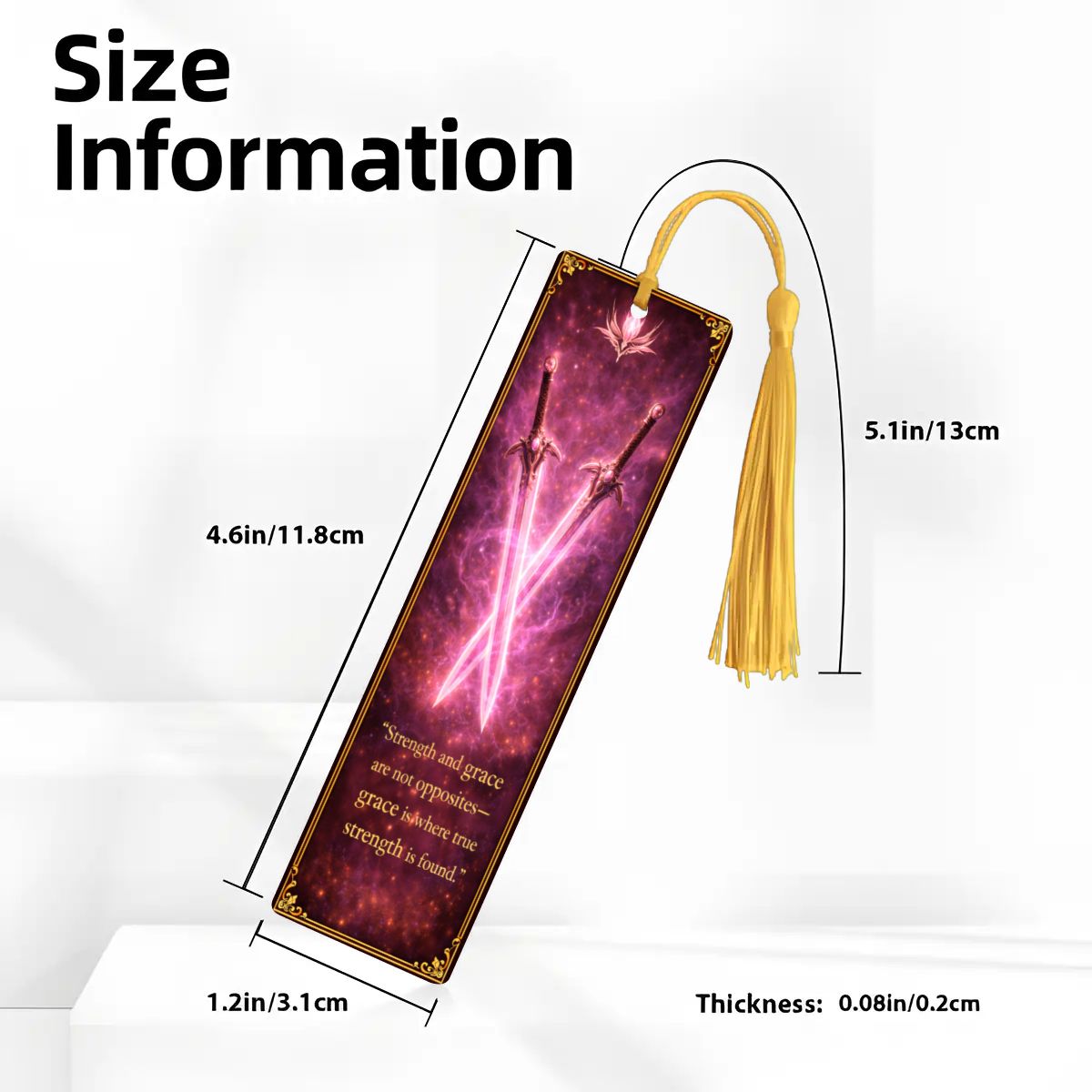 Wooden Bookmark Pink