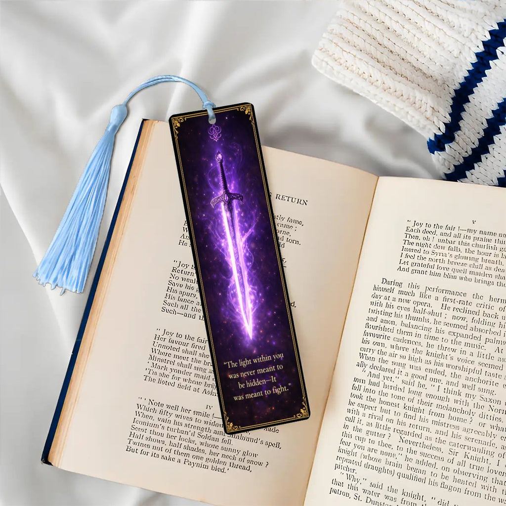 Wooden Bookmark Purple