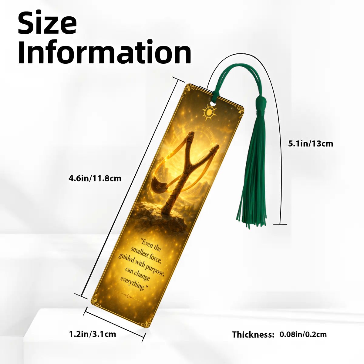 Wooden Bookmark Yellow