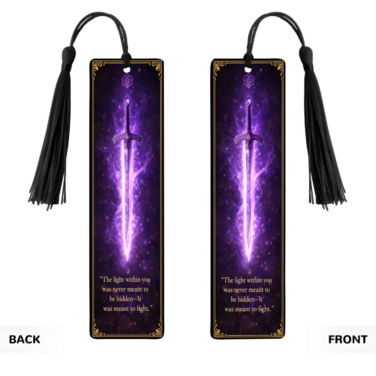 Wooden Bookmark Purple