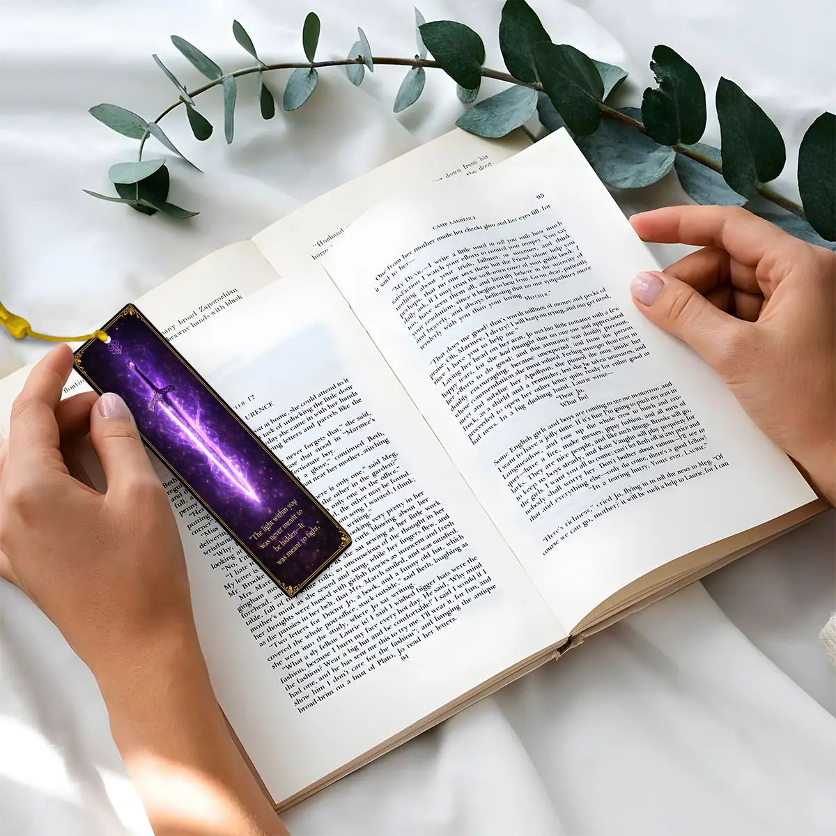 Wooden Bookmark Purple