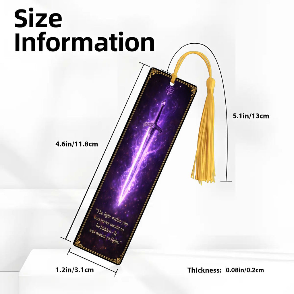 Wooden Bookmark Purple