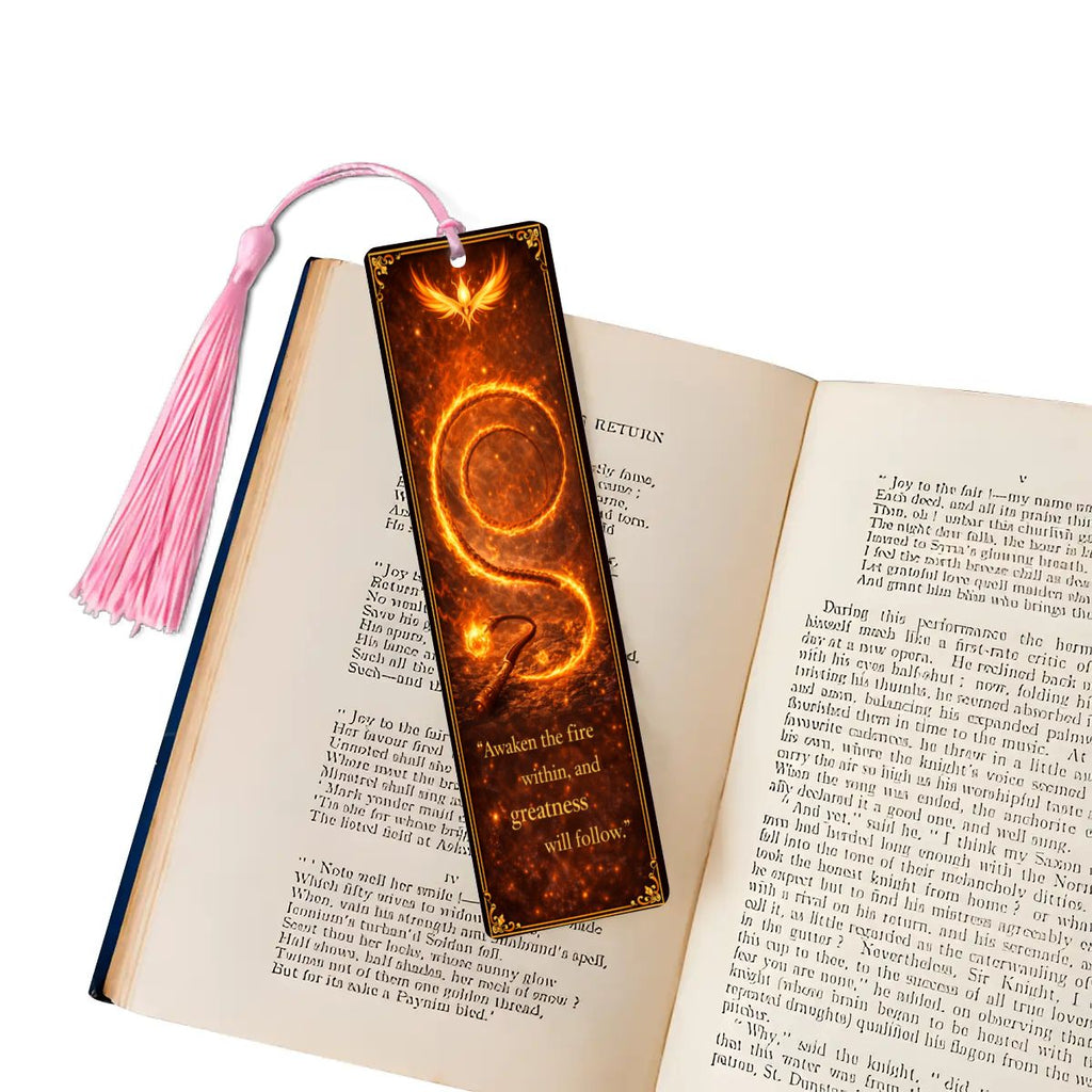 Wooden Bookmark Orange