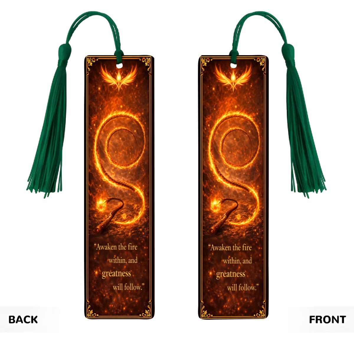 Wooden Bookmark Orange