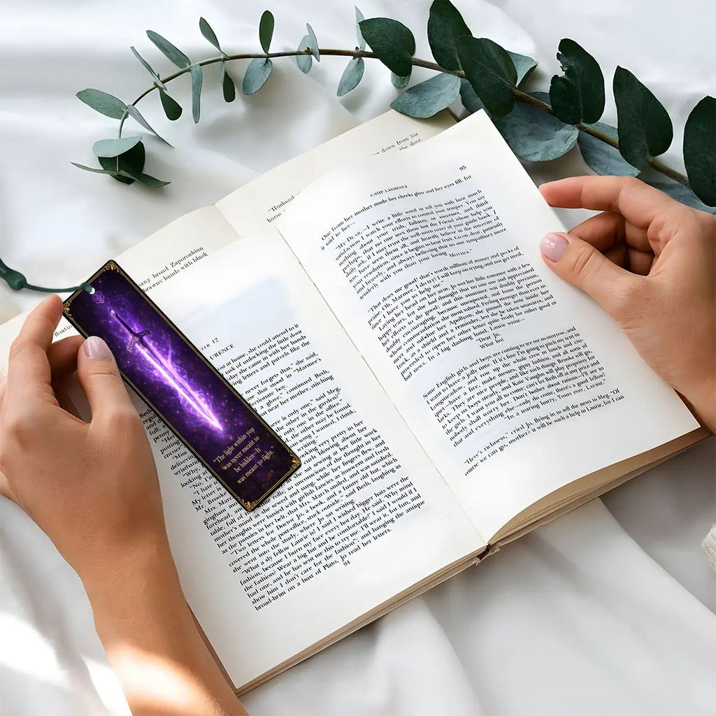 Wooden Bookmark Purple