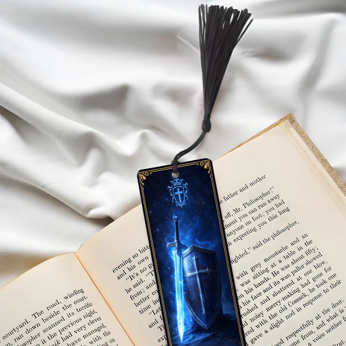 Wooden Bookmark Blue