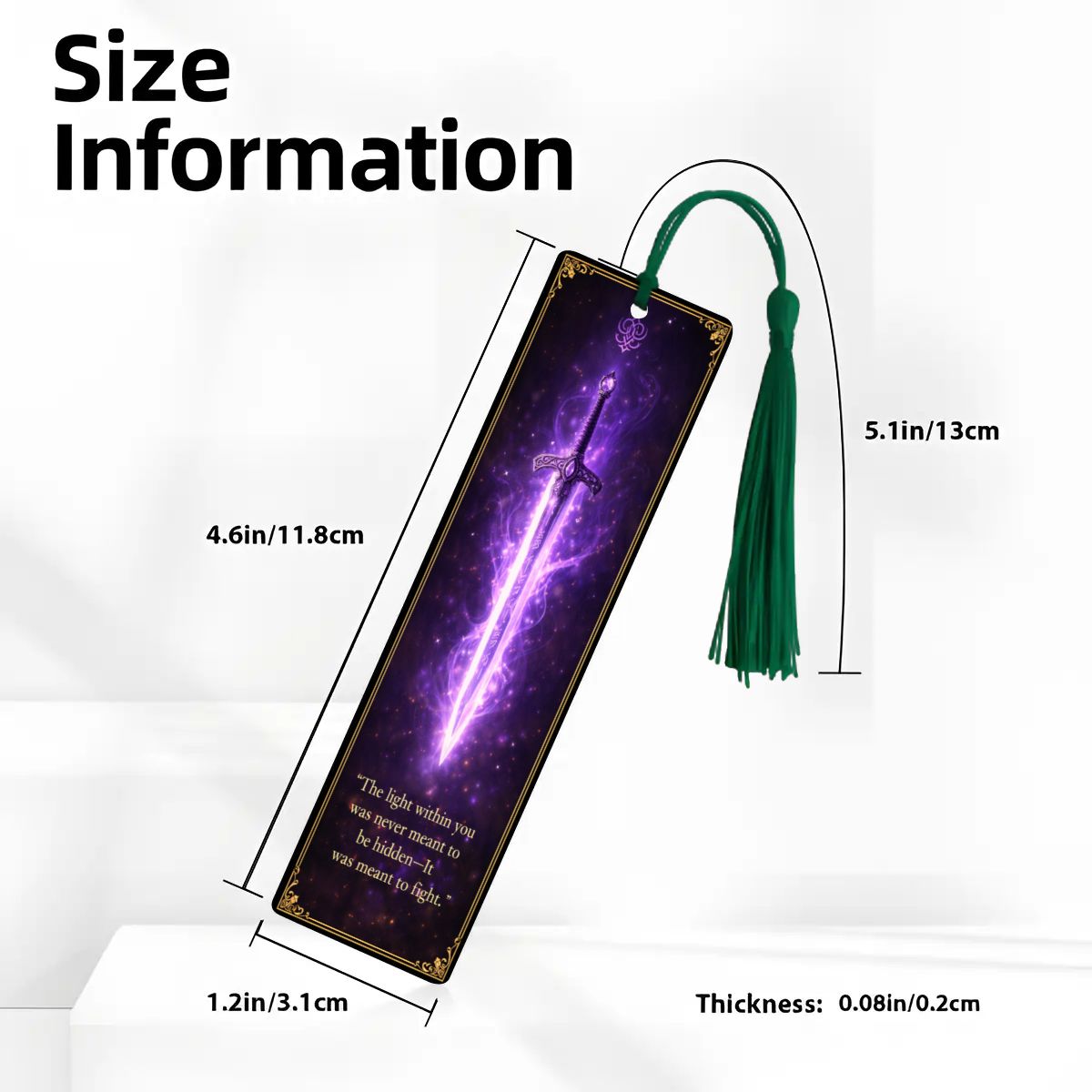 Wooden Bookmark Purple