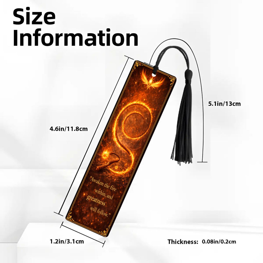 Wooden Bookmark Orange