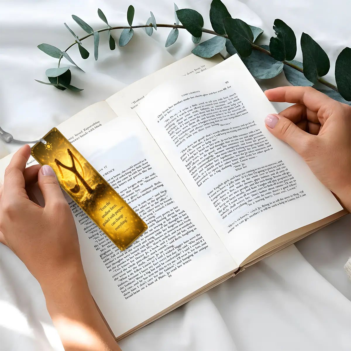 Wooden Bookmark Yellow