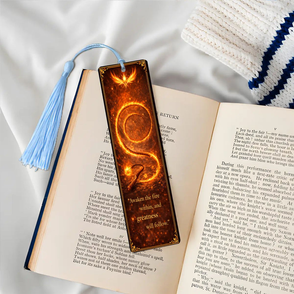 Wooden Bookmark Orange