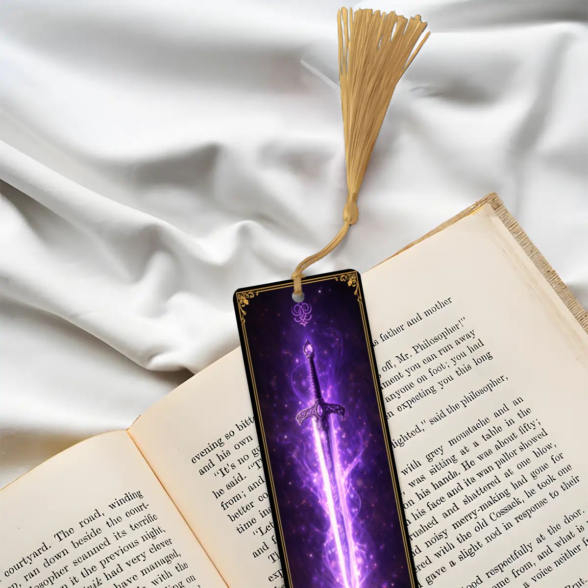 Wooden Bookmark Purple