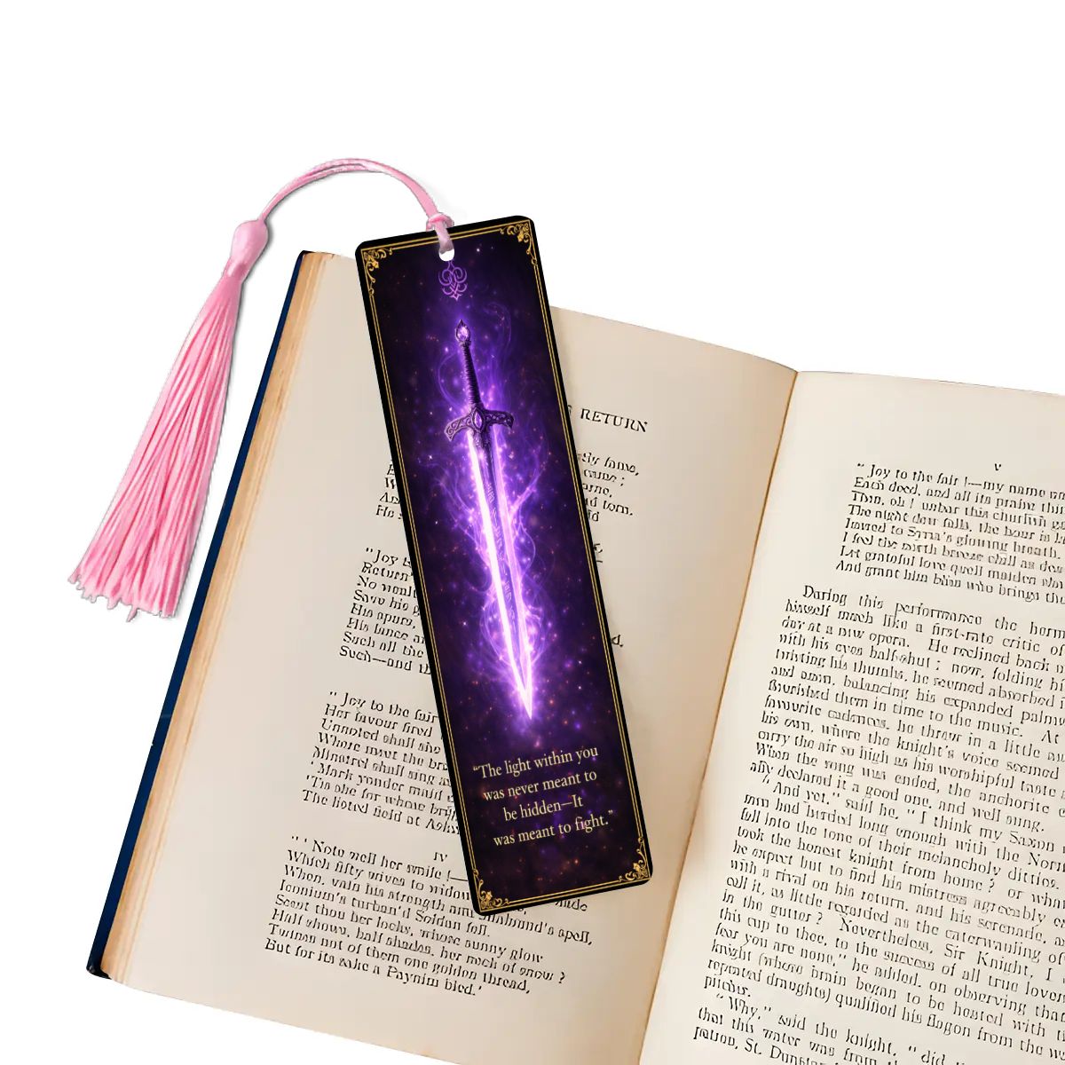 Wooden Bookmark Purple