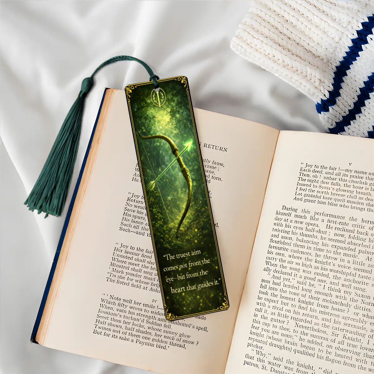 Wooden Bookmark Green