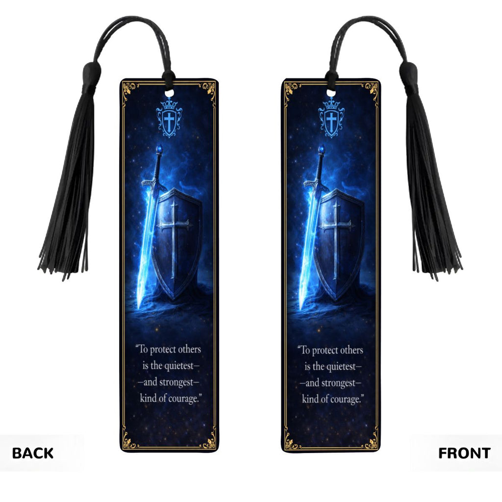 Wooden Bookmark Blue