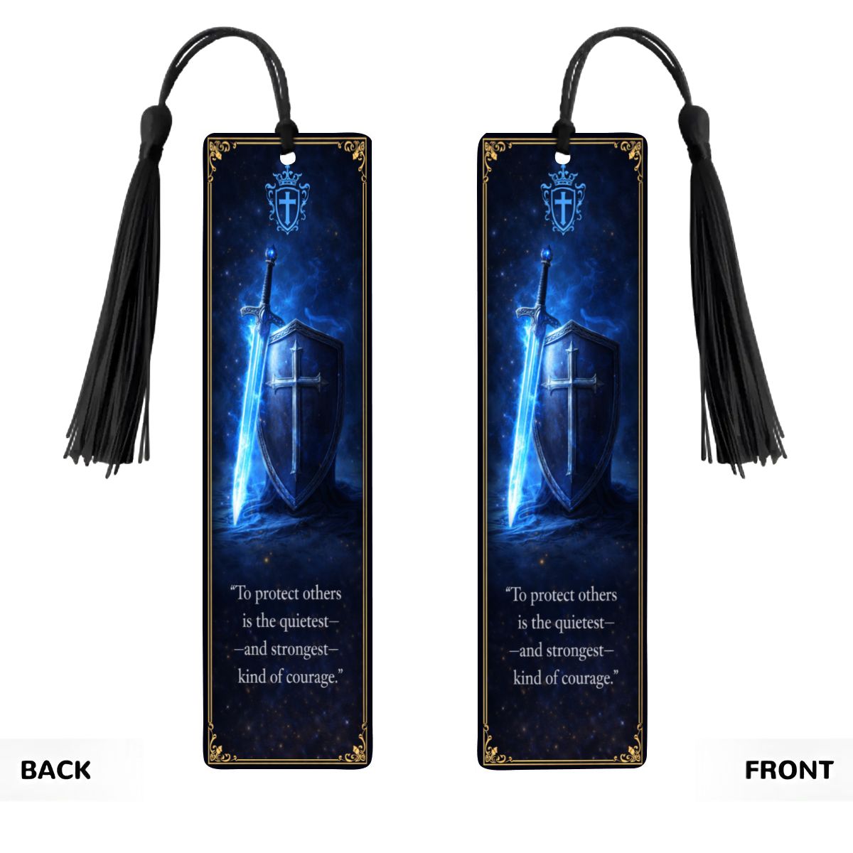 Wooden Bookmark Blue