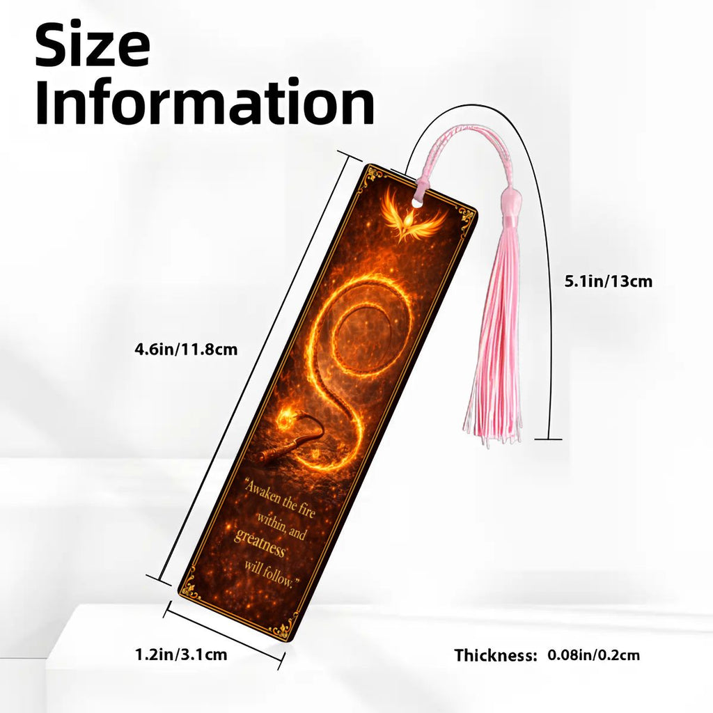 Wooden Bookmark Orange
