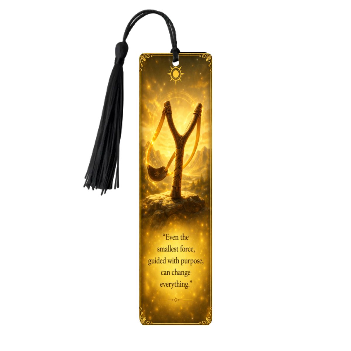 Wooden Bookmark Yellow