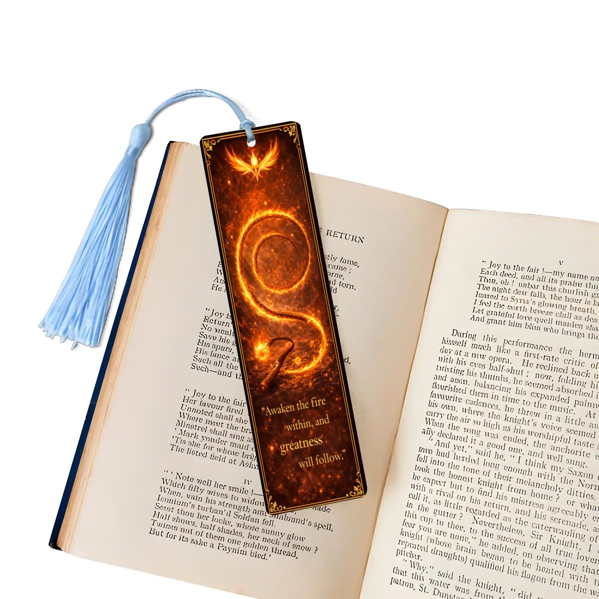 Wooden Bookmark Orange