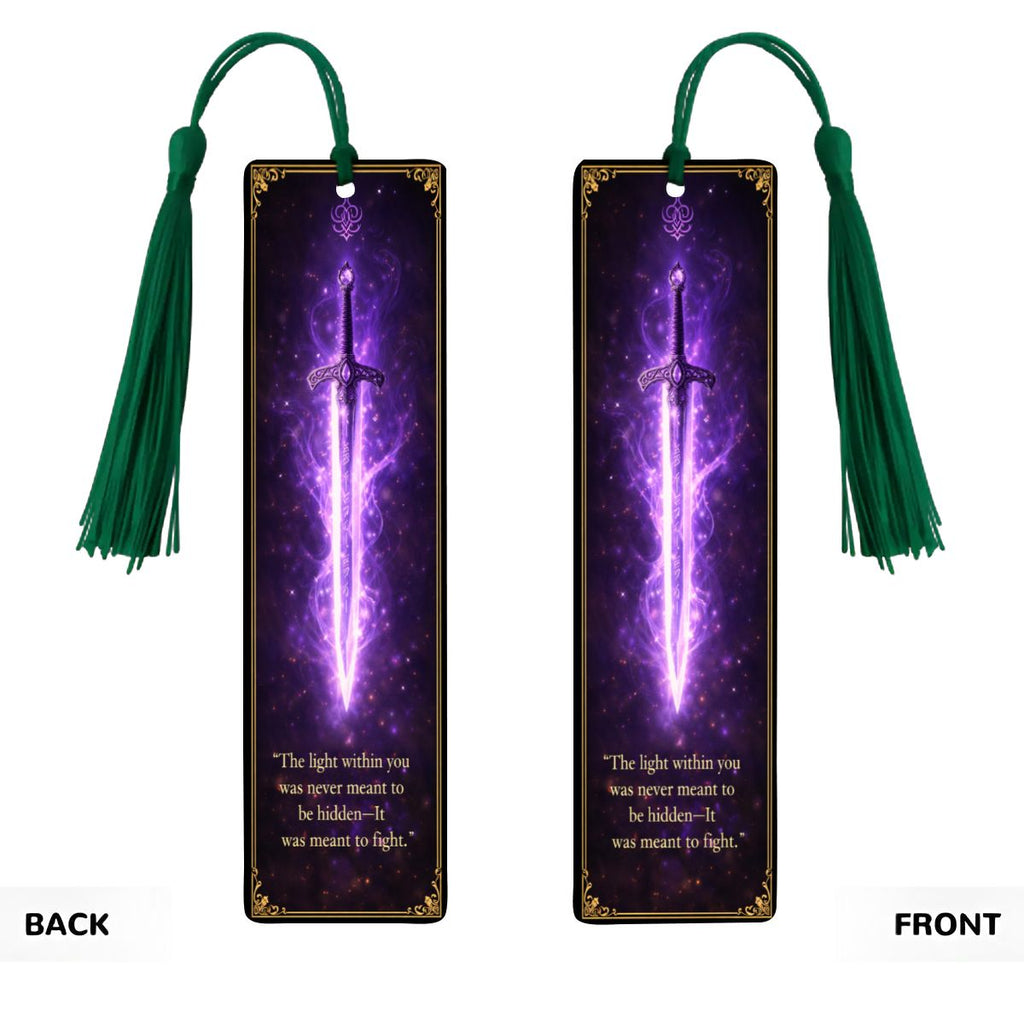 Wooden Bookmark Purple