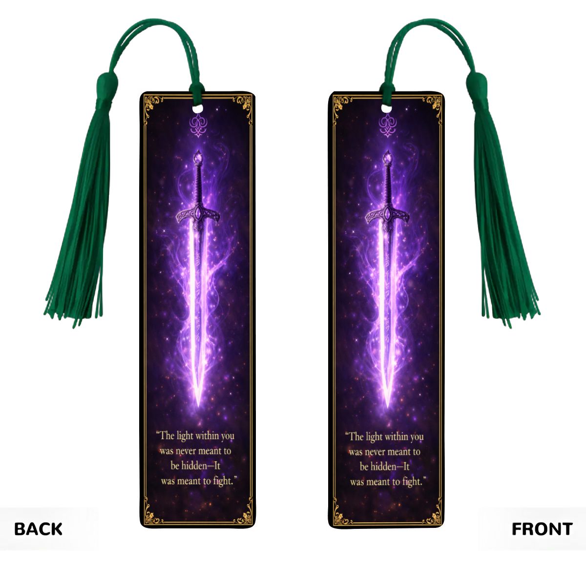 Wooden Bookmark Purple