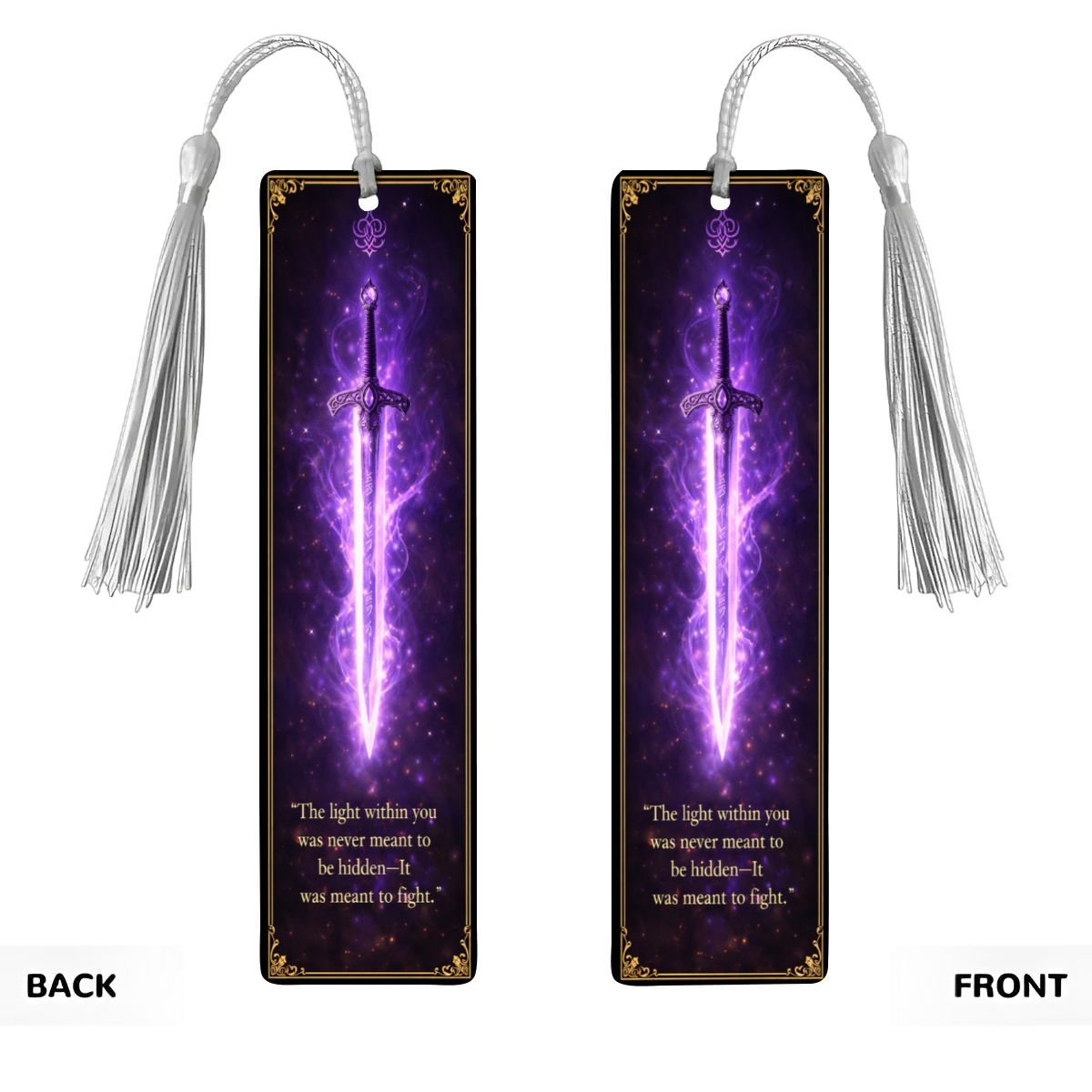Wooden Bookmark Purple