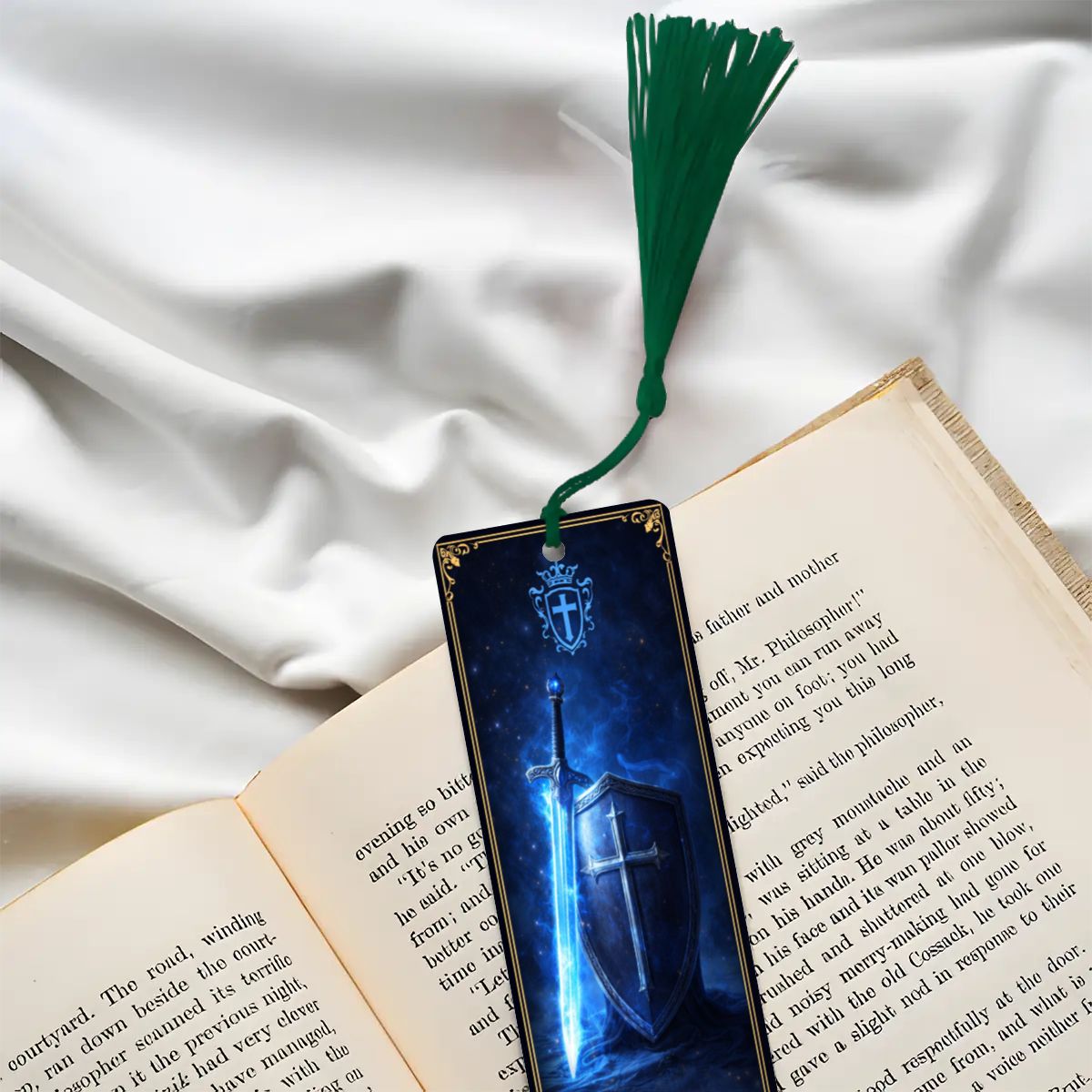 Wooden Bookmark Blue
