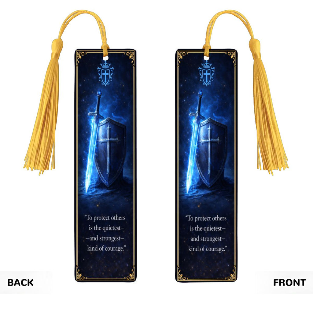 Wooden Bookmark Blue