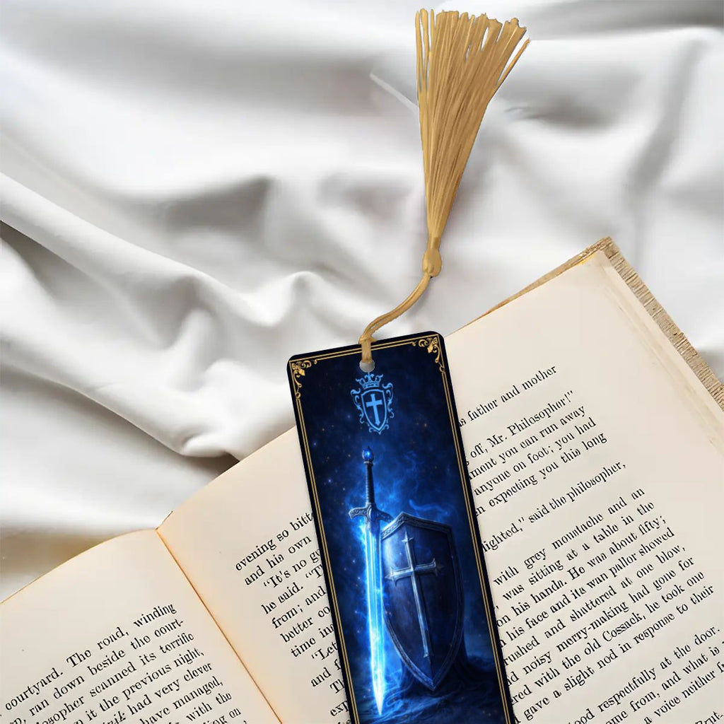 Wooden Bookmark Blue