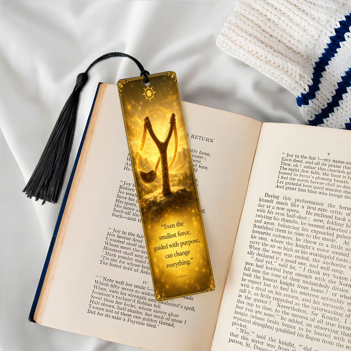Wooden Bookmark Yellow