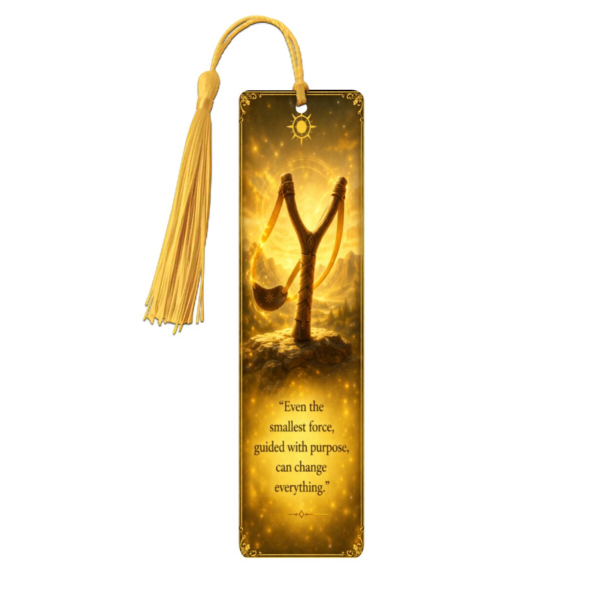 Wooden Bookmark Yellow